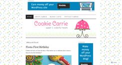 Desktop Screenshot of cookiecarrie.com