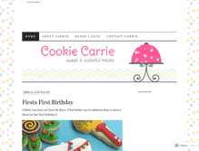 Tablet Screenshot of cookiecarrie.com